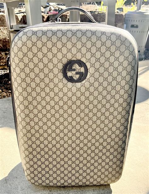 gucci luggage set sale|vintage Gucci luggage set.